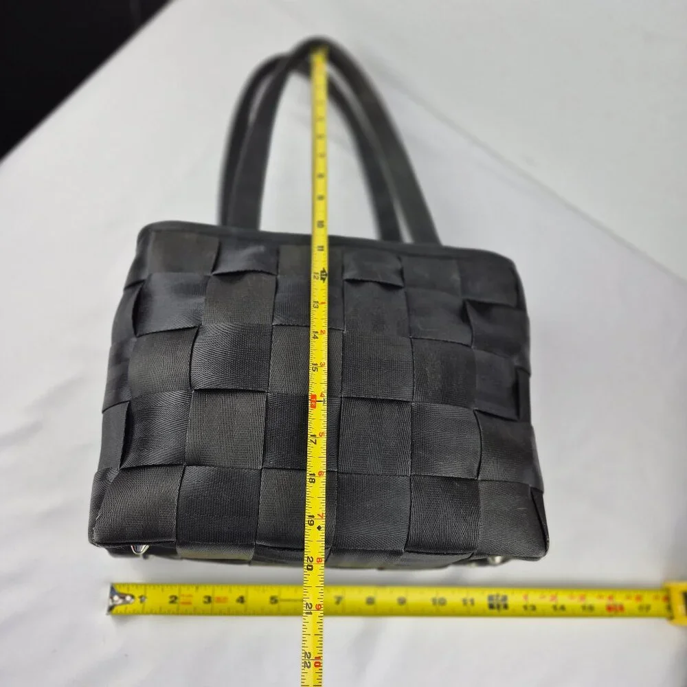 Vintage The Original Harveys Seatbelt Bag Black Tote Style - Picture 16 of 16